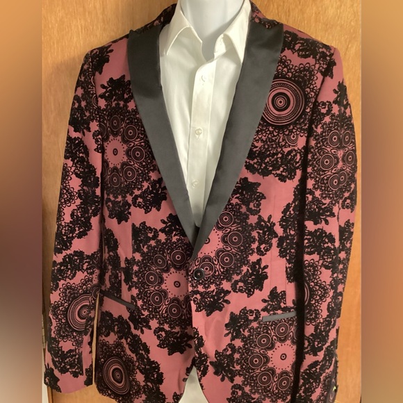 Mens Twisted Tailo Floral Blazer Jacket & Vest Sz.44R - Picture 1 of 5